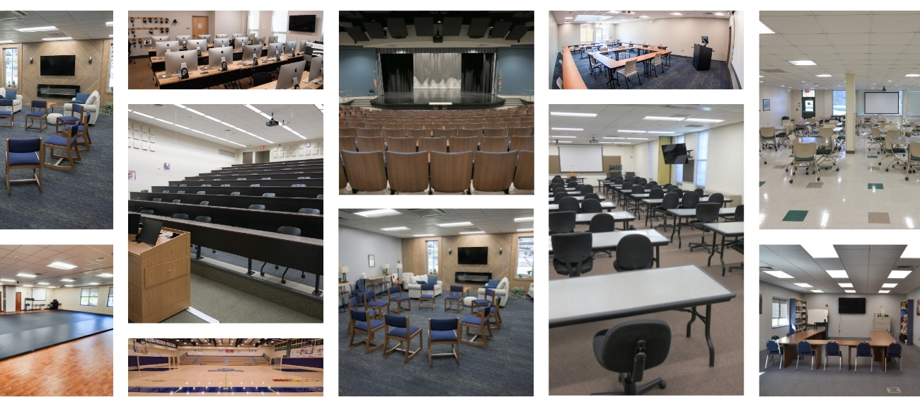 Various campus spaces