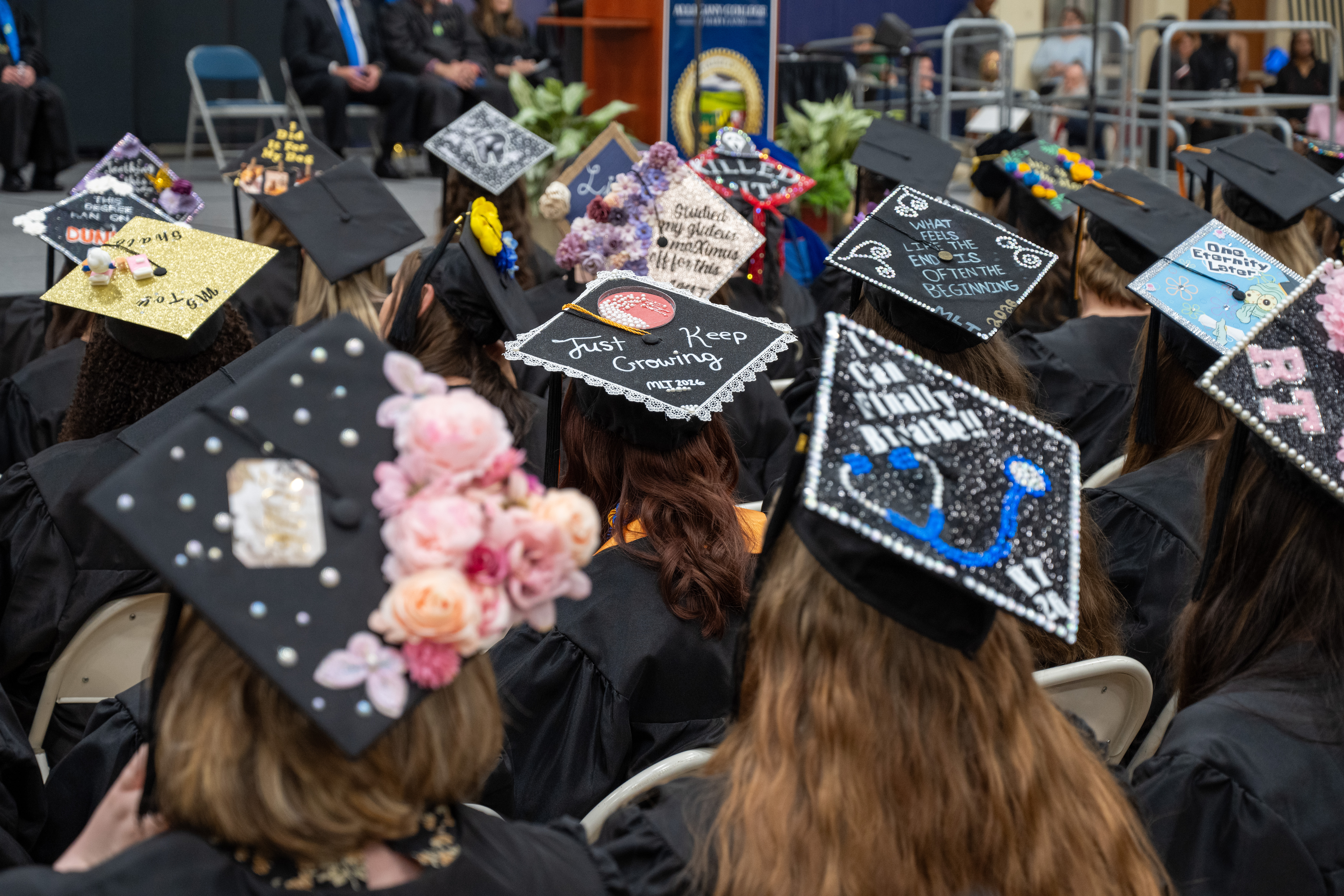 Several Photos of Students with Giving Day Logo