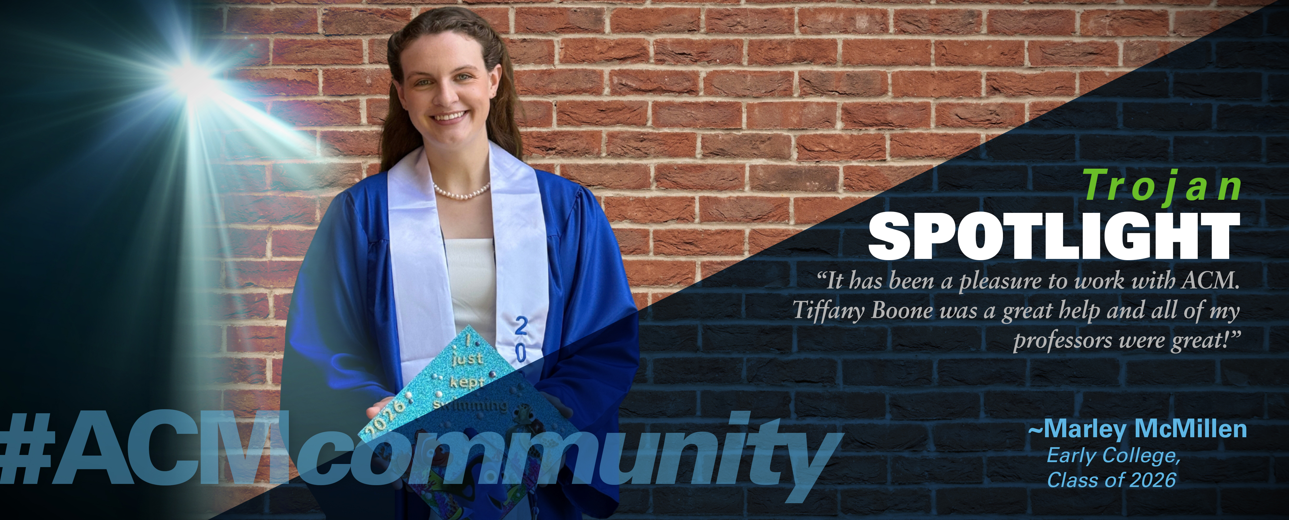 Trojan Spotlight Marley McMillen graphic